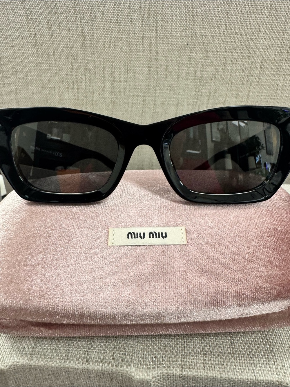 Miu Miu Glimpse Black Sunglasses